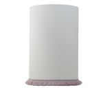 Lampskärm Carolin Cylindrisk med frans - 2 storlekar - 2 färger - flera fransfärger