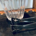 Vinkylare i glas - med metalltång