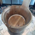 Träbytta med glasinsats