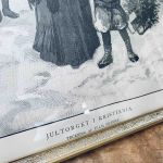 Metallram m äldre tidningsurklipp - Jultorget i Kristiania