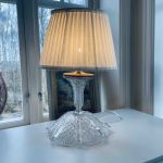 Lampfot glas mässing