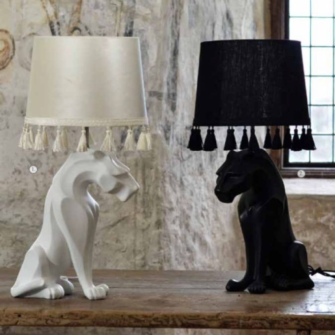 Lampfot Keramik PANTHER - två färger