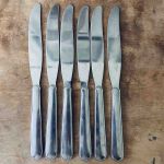 Set med 6 rostfria knivar Ellbo