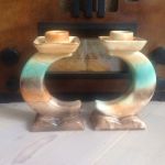 Paret ljusstakar Art Nouveau