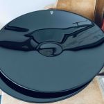 Pond Plate Black- Ingegerd Råman för Orrefors