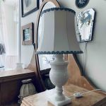 Satinskärm m skärmlyra