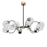 Octopus Svart Mässing med transparenta kupor