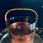 Kopparbehållare med glasinsats - Ystad Metall