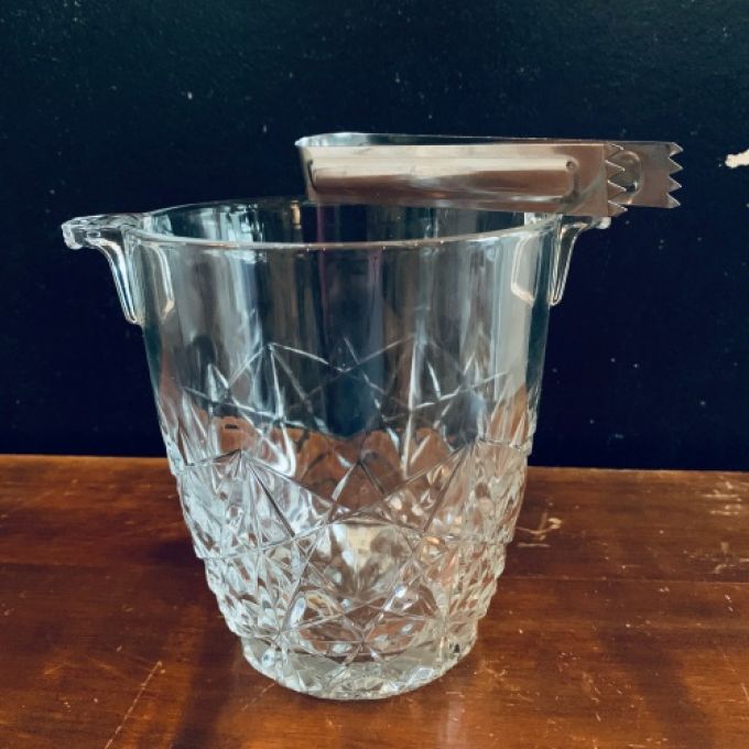 Glashink för isbitar m tång