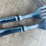 Set med 4 gafflar och 4 knivar - Rostfria