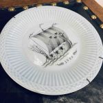 Tallrik Rörstrand Vikingaskepp 1000
