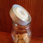 Liten glasburk m lock