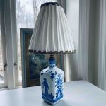 Lampfot keramik kinesiskt mönster - ny sladd