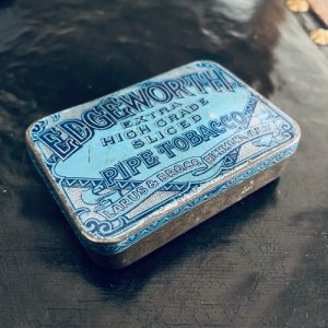 Liten tobaksburk plåt Edgeworth