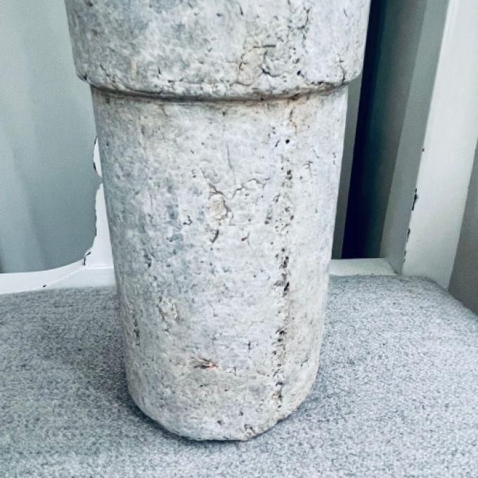 Glasvas i grönt handmålad