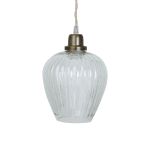 Taklampa Gunilla Klarglas Mässing