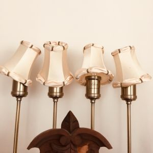 Lampskärm till takkrona eller lampett - Kupa Romantisk - finns i 6 färger