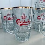 Set med 7 st Carlsberg Muggar