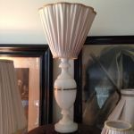 Bordslampa Marmor med ny skärm och el