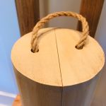 Trälåda vin cylinderformad