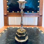 Unik ljusstake av hästvagnsdel