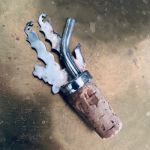 Kork m skepp i nysilver