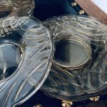 Set m 9 gulbruna glasassietter