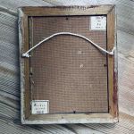 Träram med målning på pannå - Jesus och Maria