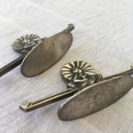 Paret smörknivhållare Art Deco