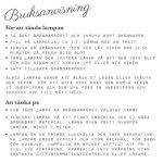 Fotogenlampa med ställning för upphängning