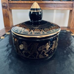 Lockskål svart romerskt motiv