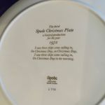 Paret julfat - Spode Christmas Plate