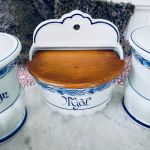 Set med porslinsburkar - Maja - Gefle - 13 delar