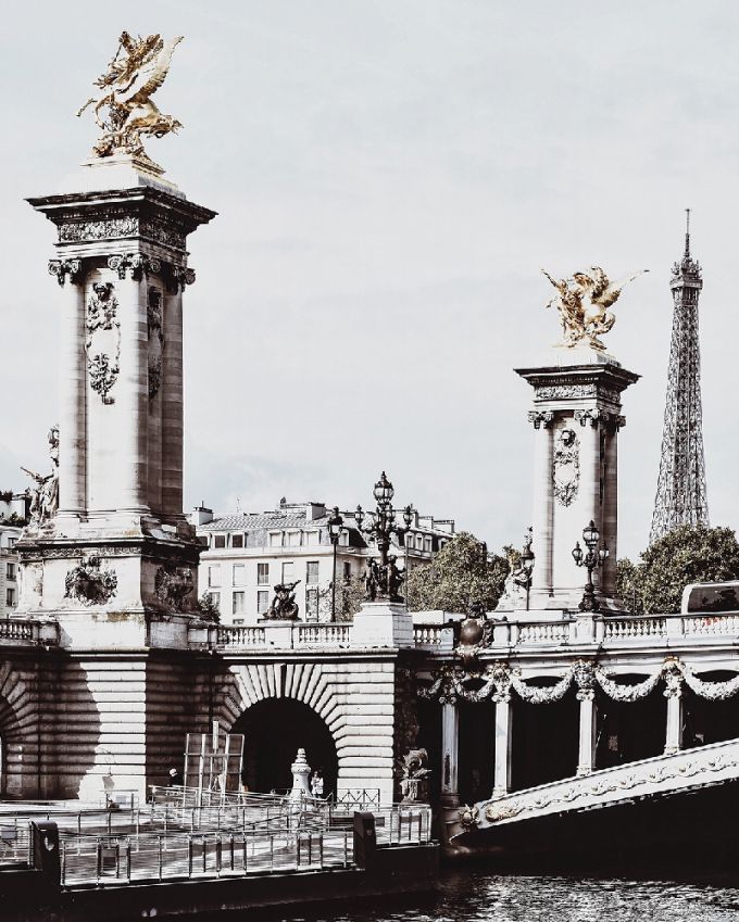 Plansch Bridges of Paris 70*50 cm