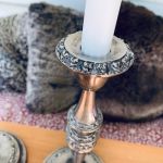 Paret ljusstakar nysilver