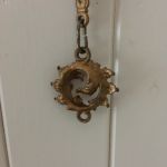 Brännförgylld del till lampa - finns 2