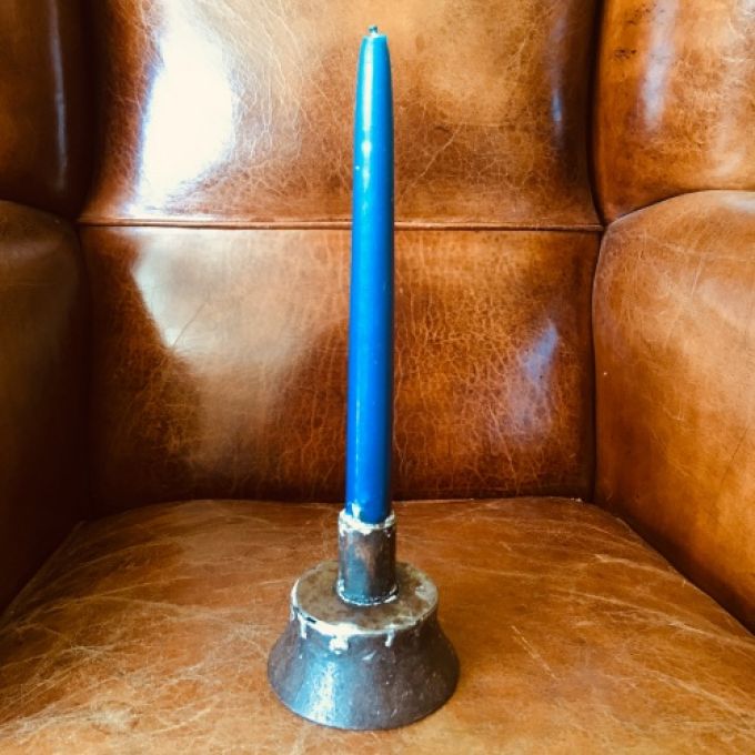 Ljusstake av gammal vagnstrumpet