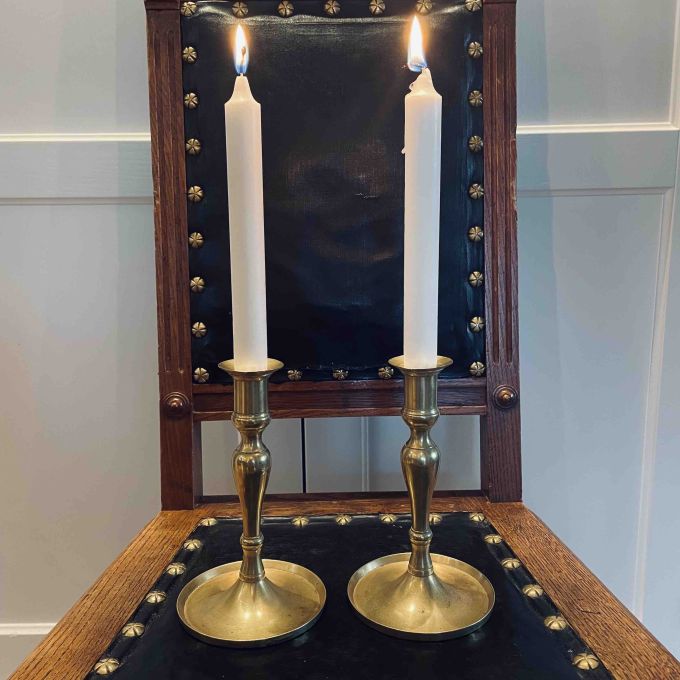 Paret Ljusstakar nysilver