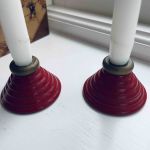 Paret små träljusstakar