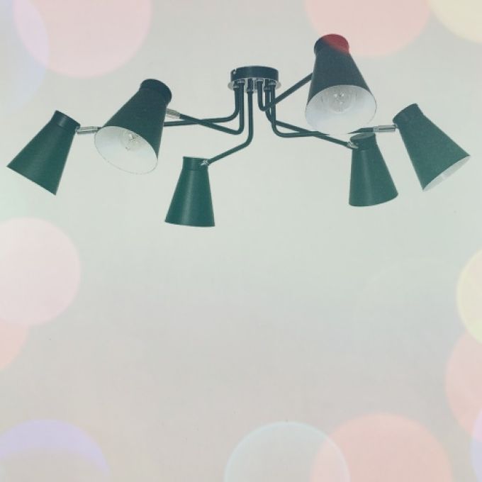 Taklampa Bevan - 6 ljuskällor