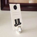 Etikett- / namnskyltshållare Svanar