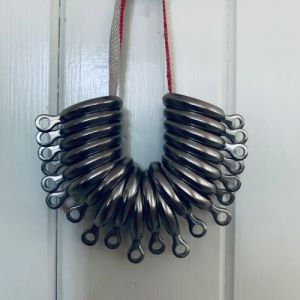 Set m 20 gardinupphängningsringar i metall