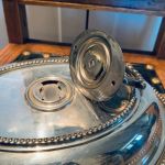 Skål m lock och avtagbar knopp