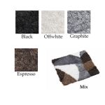 Fårskinnsdyna av spillbitar för bänk, 35*100 cm