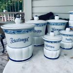 Set med porslinsburkar - Maja - Gefle - 13 delar