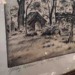 Äldre tavla Ytterby Kyrkoruin - Eget tryck fr 1925