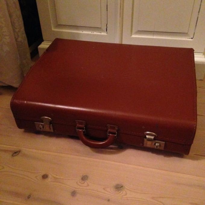 Resväska Brun Dubbla Handtag