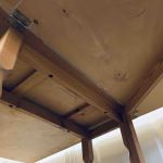 Klaffbord gråmålad skiva