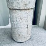 Glasvas i grönt handmålad