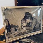 Ram dekorativ – motiv ”En skriflektion”